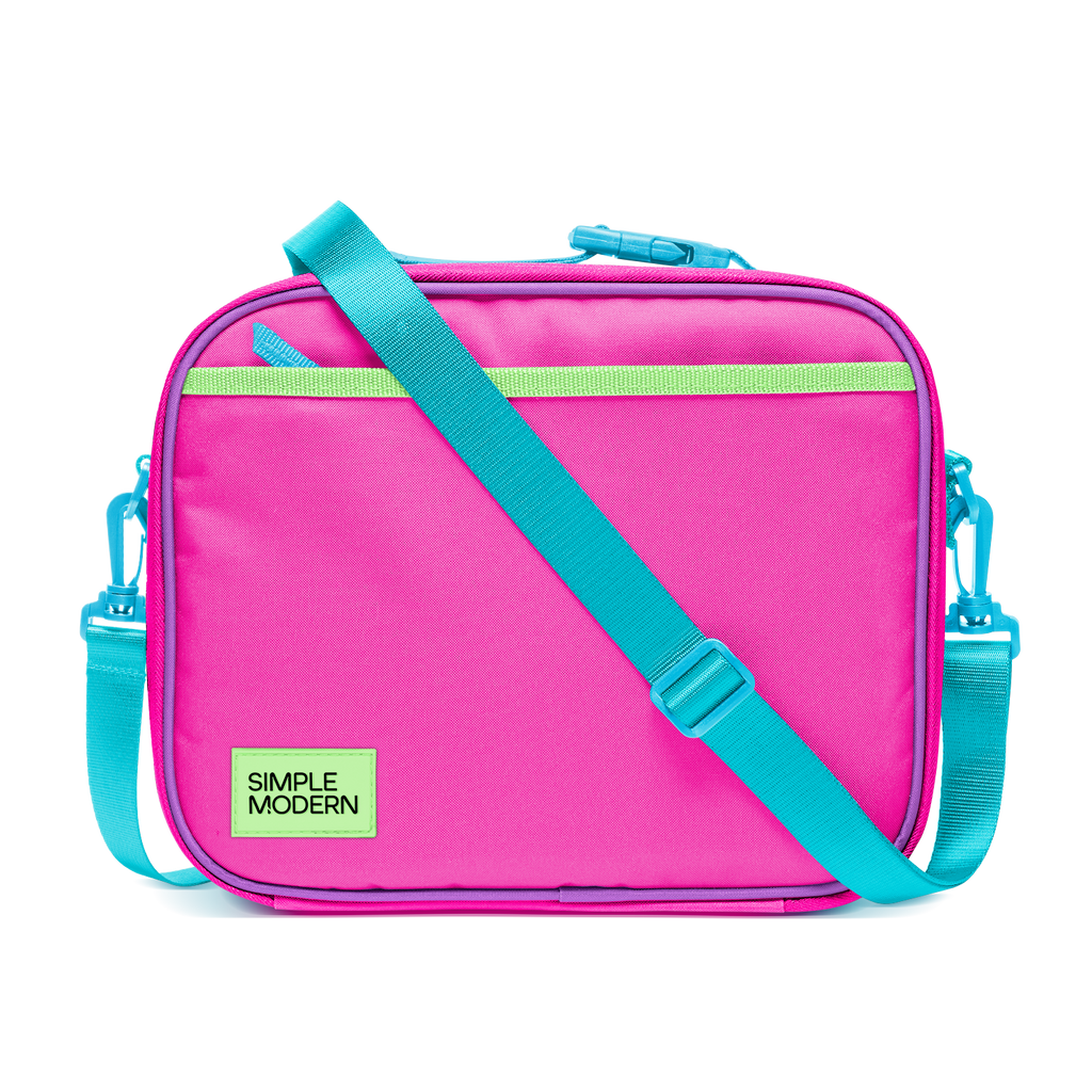 Hadley Lunch Bag with Shoulder Strap - 80s Mix